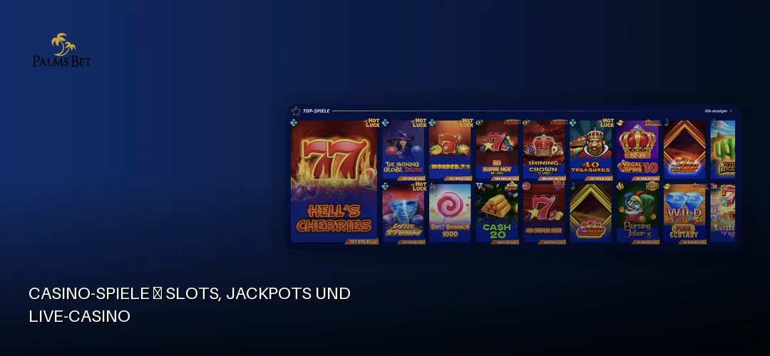 Palms Bet promotional banner